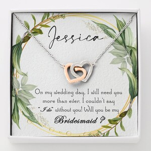 Personalized Bridesmaid Proposal Gift,Pre Wedding gift for Bridesmaid,Will you be my Bridesmaid,Gift for Bridesmaid,To my Bridesmaid Jewelry