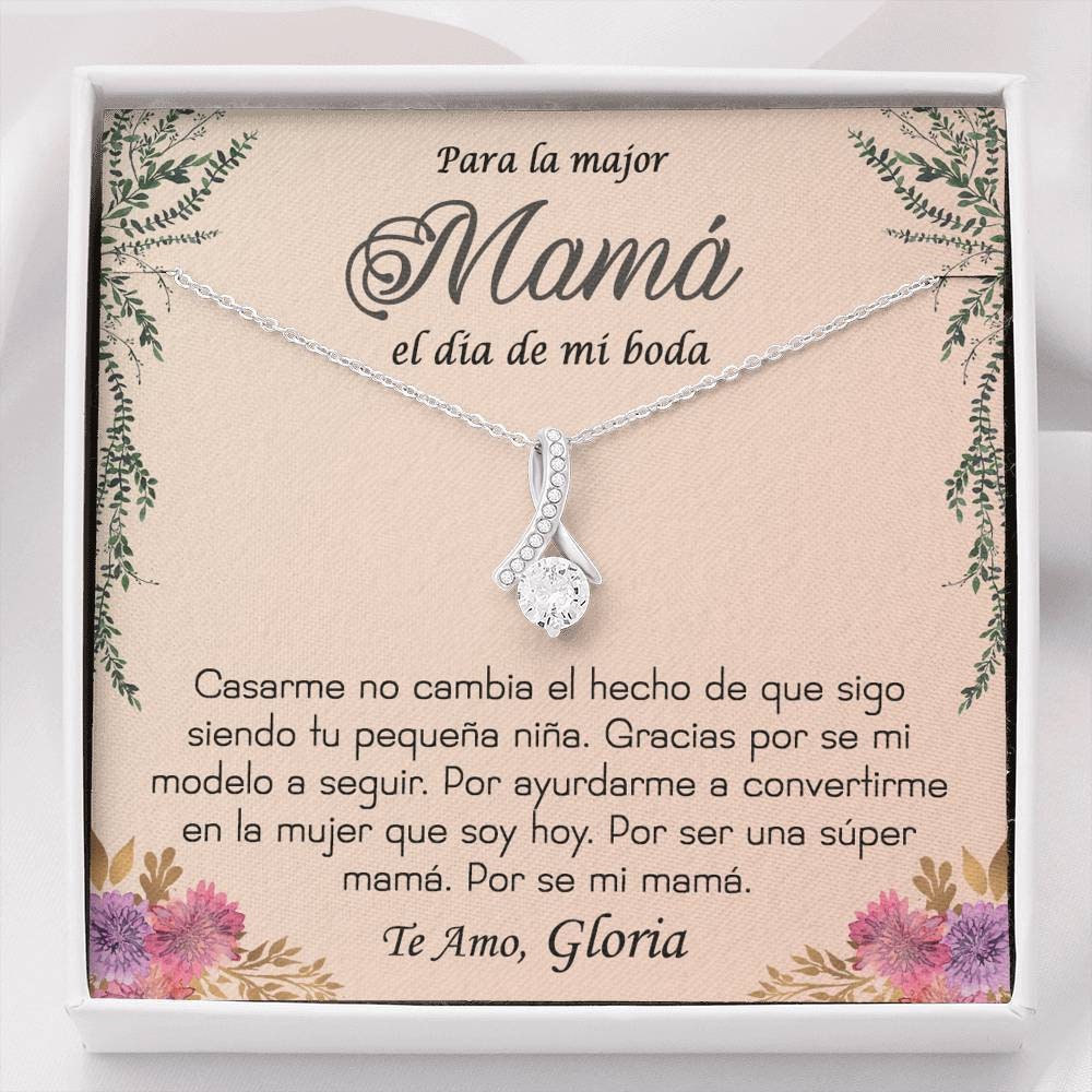 Mama te quiero Regalos Para Madre Mom Necklace In Spanish Spanish Family  Gifts Mom Gift Message