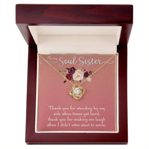 Cadeau voor grote zus, Soul Sisters ketting, oudere zus geschenkdoos, zus waardering cadeau, zuster bedankcadeau, stiefzuster cadeau, stiefzus geschenken