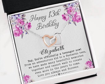 Personalize 13th Birthday Gift, Official Teenager, 13th Birthday Girl,Thirteenth Birthday,Gift for 13 Year Old Girl Gifts,Teen Birthday Gift
