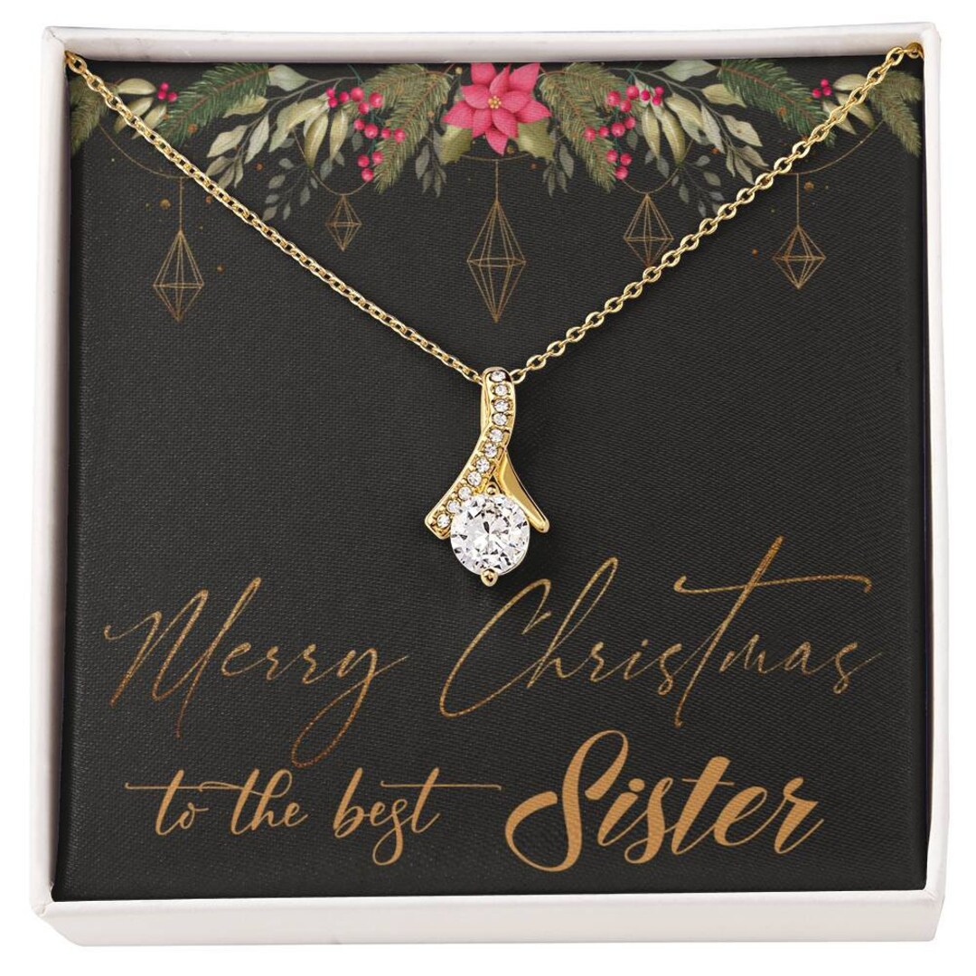 Best Christmas Gift for Sister Christmas Necklace Christmas Etsy