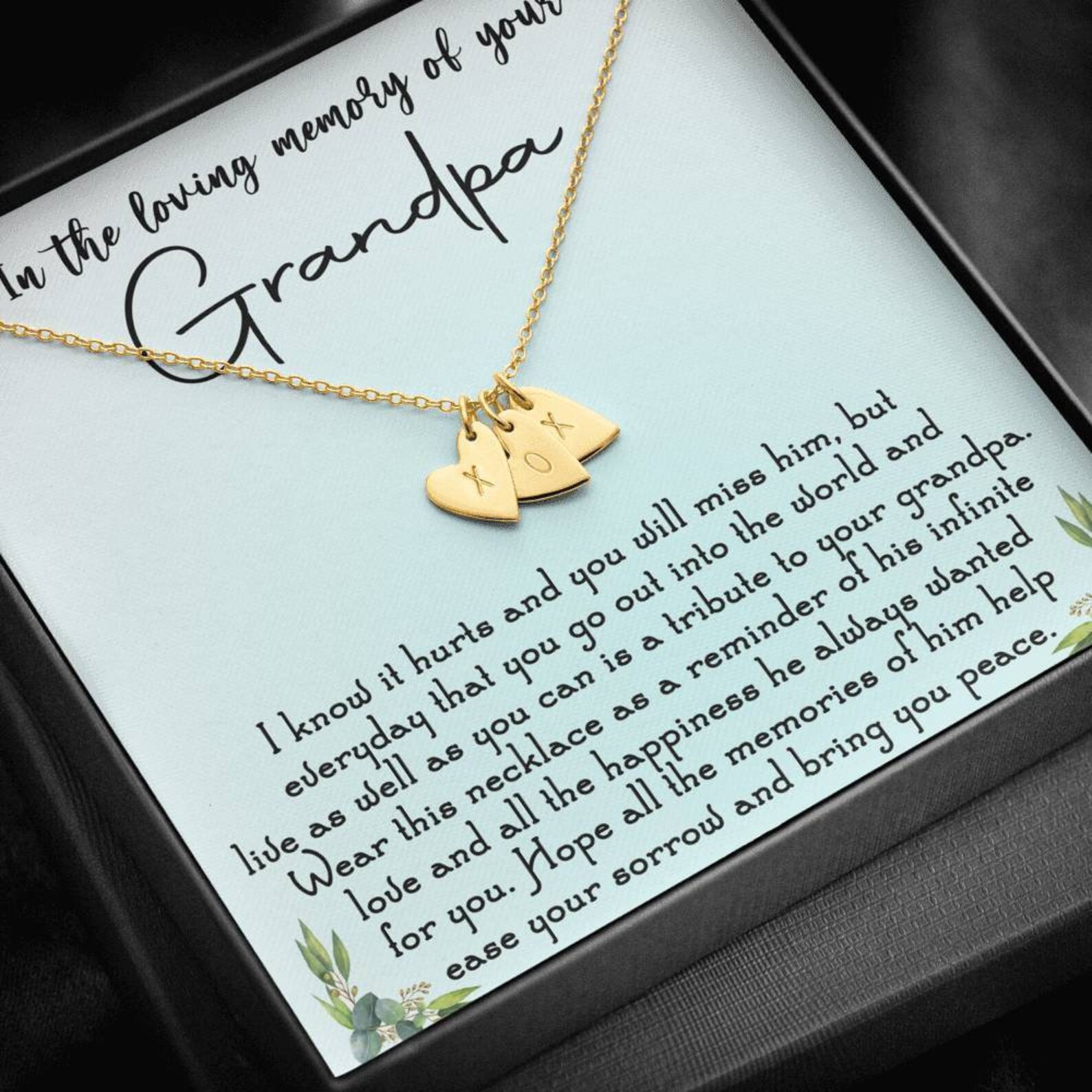 Memorial Gift Loss of Grandpa Funeral Sympathy Gifts Etsy