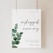 Eucalyptus Unplugged Ceremony Printable Welcome Signage, Greenery ...