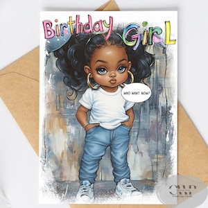 Carte d'anniversaire afro-américaine impertinente | Carte drôle de fille noire de Zazzle.be Liste d'envies Vous avez des idées ? Cadeau d'anniversaire de la reine | de voeux afrocentrique d'amusement | Conception aquarelle 5 x 7
