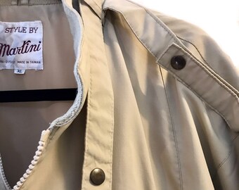 1980s 80/'s Vintage Members Only Jacket Style VIP Bombay Yacht Club Jacket Navy Size XL