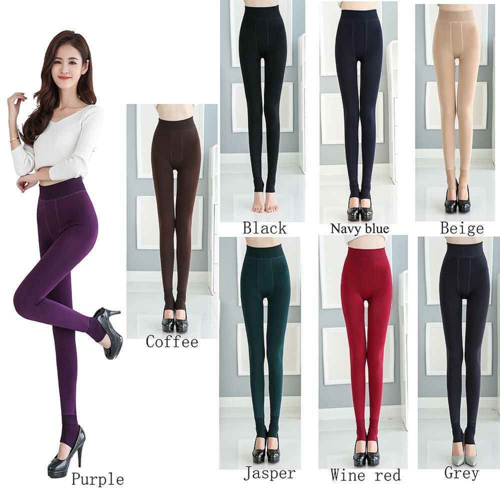 leggings for women Women Fleece Leggings Thick Winter Warm High Stretch  Waist Leggings Skinny Pants