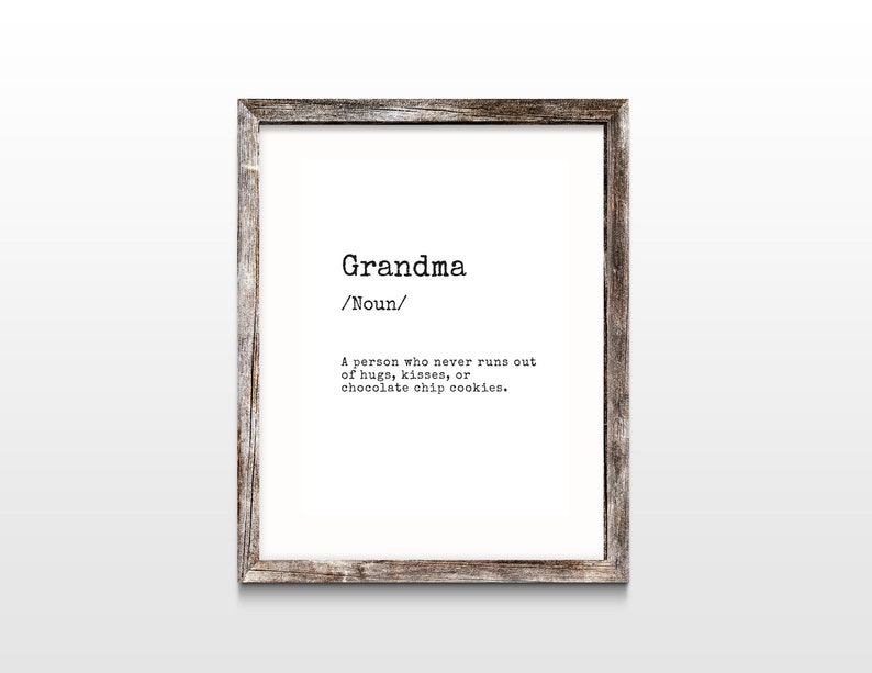 Printable Grandma Wall Art Quote Digital Download - Etsy