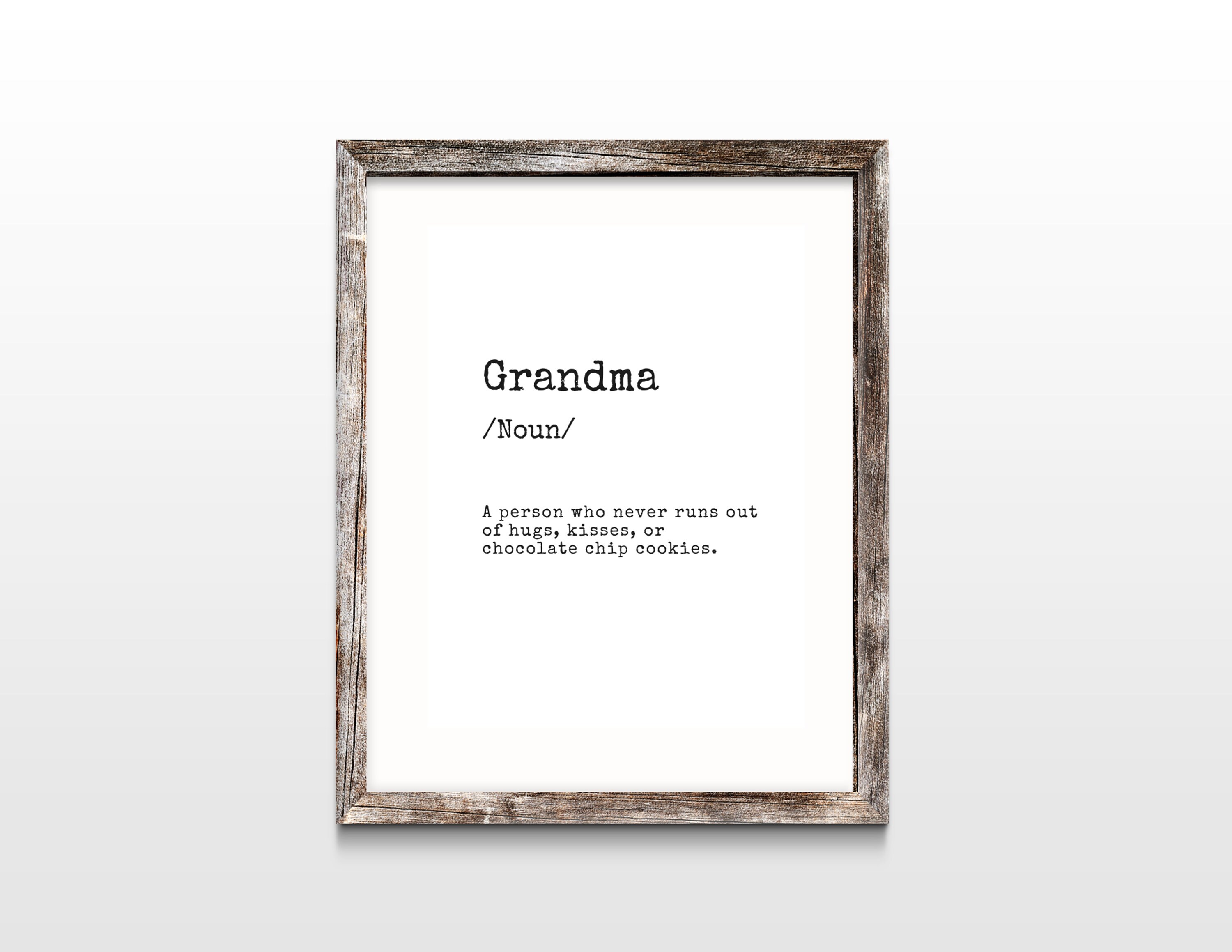 Printable Grandma Wall Art Quote Digital Download Etsy