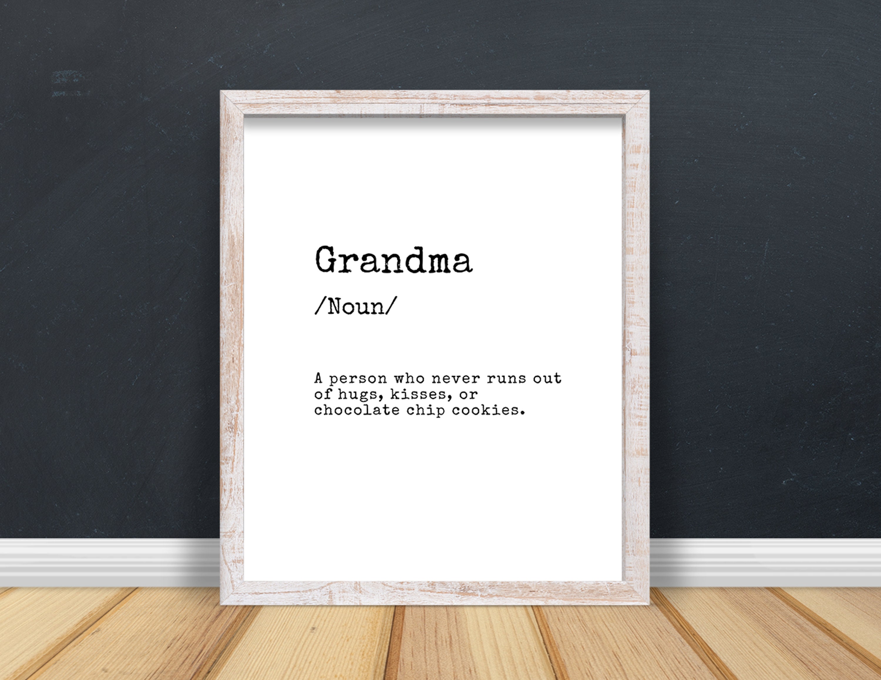 Printable Grandma Wall Art Quote Digital Download Etsy