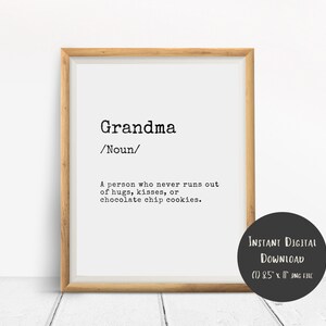 Printable Grandma Wall Art Quote Digital Download - Etsy