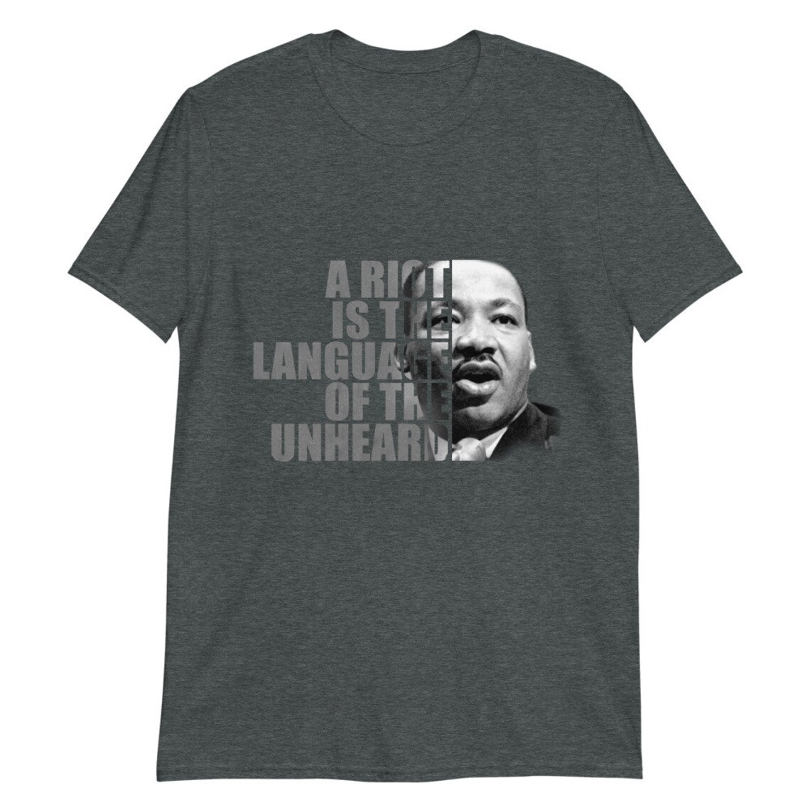 A Riot is the Language of the Unheard Quote MLK Martin Luther | Etsy