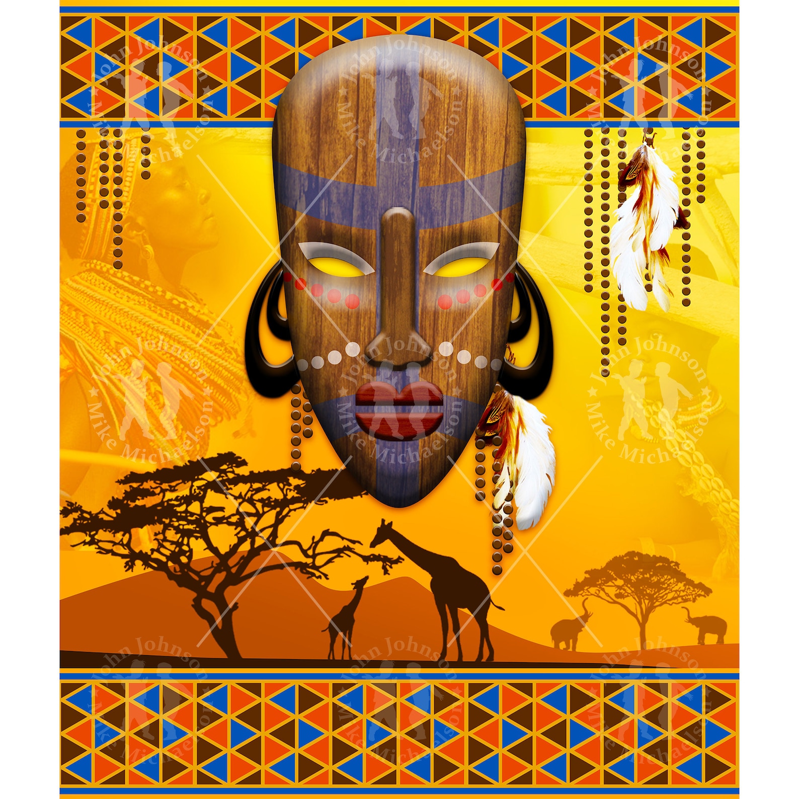 Amazing Tapestry Has An African Style Wall Tapestry African  Etsy