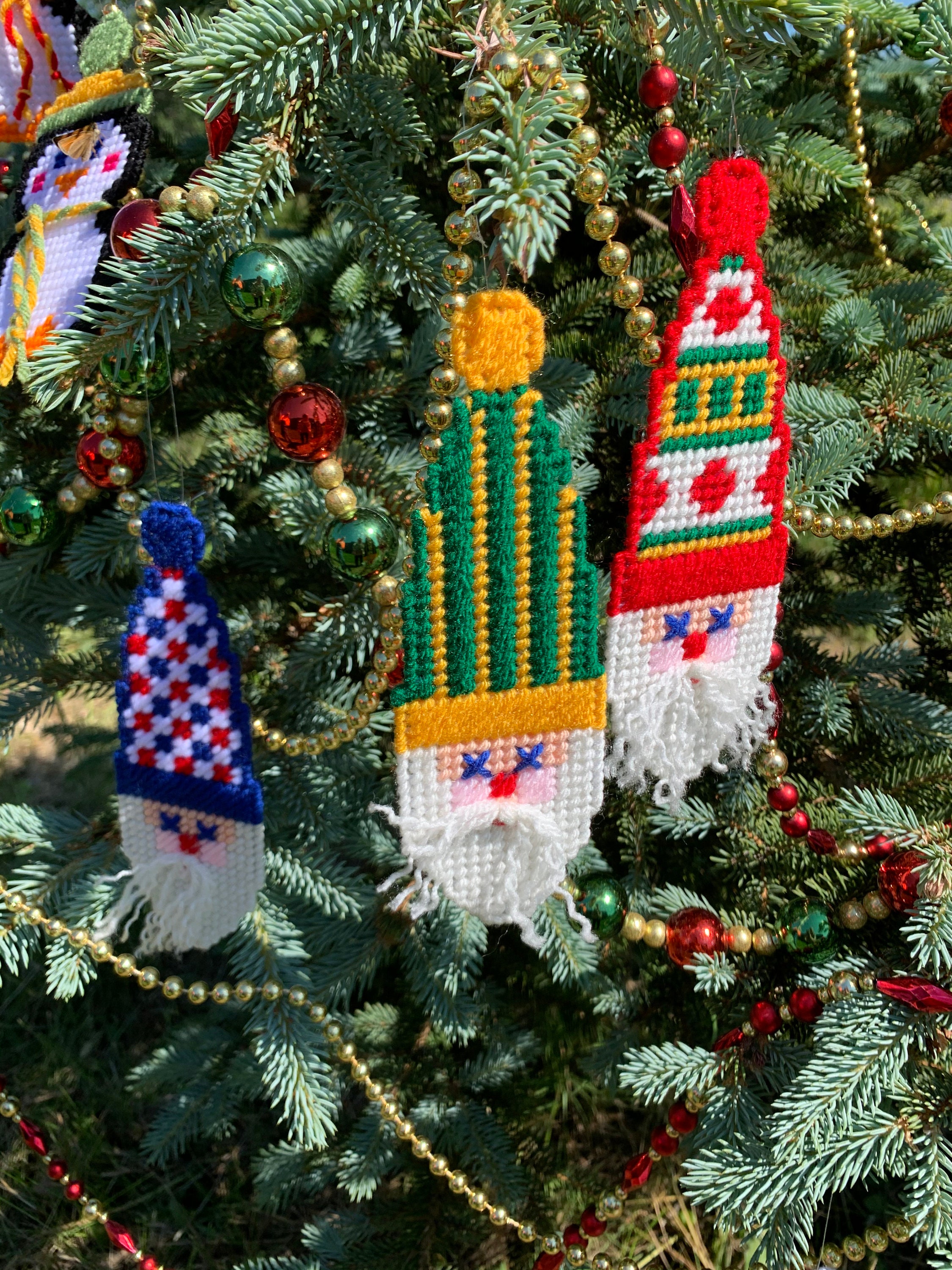 Santa Christmas Tree Ornaments Etsy