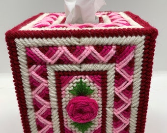 English Rose Tissue Box Cover