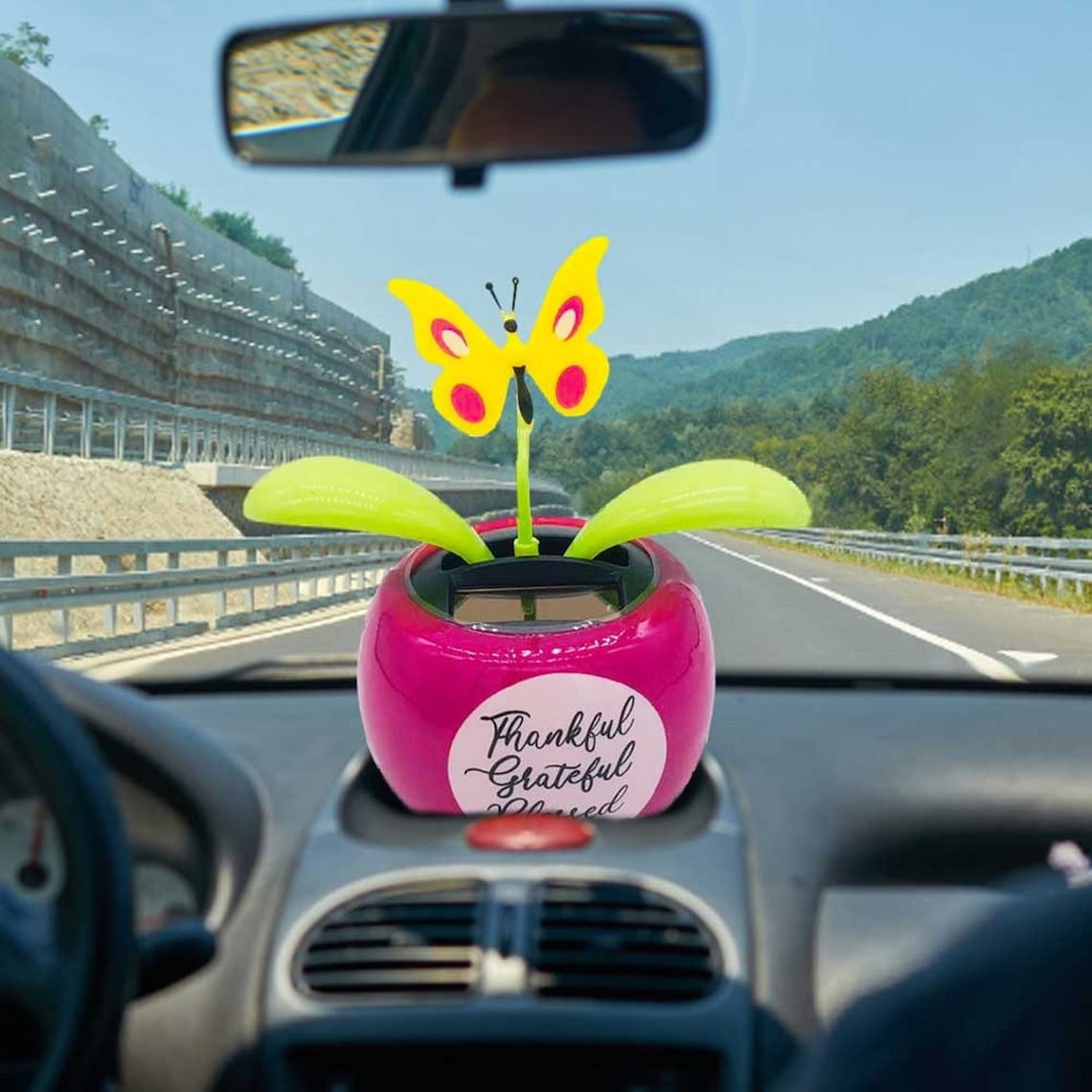 Solar Powered Dancing Flower Swinging Car Dashboard Ornaments Etsy
