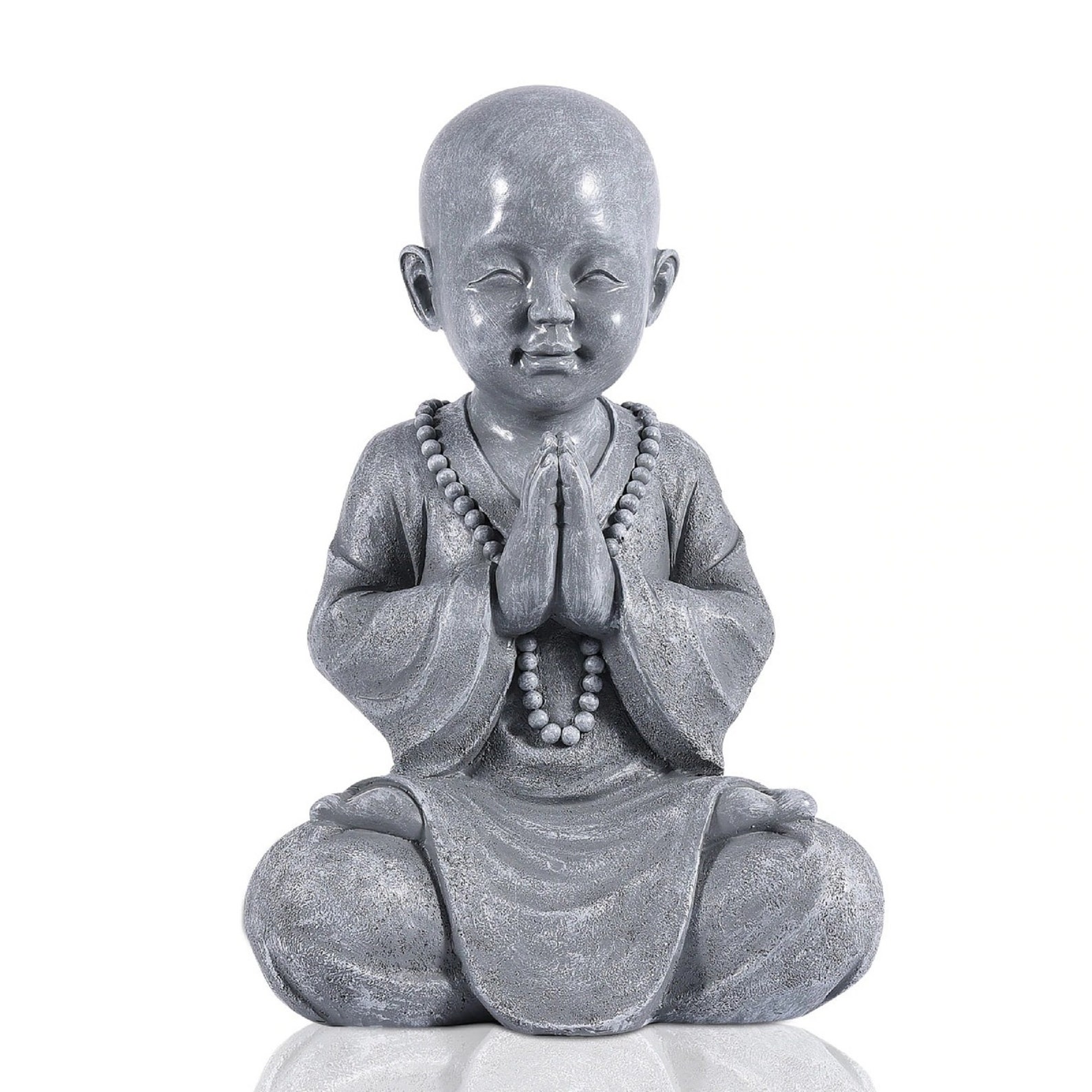 Medidating Baby Monk Statue Zen Monk Resin Sculpture Etsy