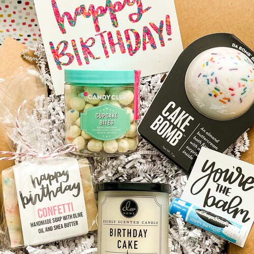 Happy Birthday Gift Box Birthday Gift Box for Her Etsy