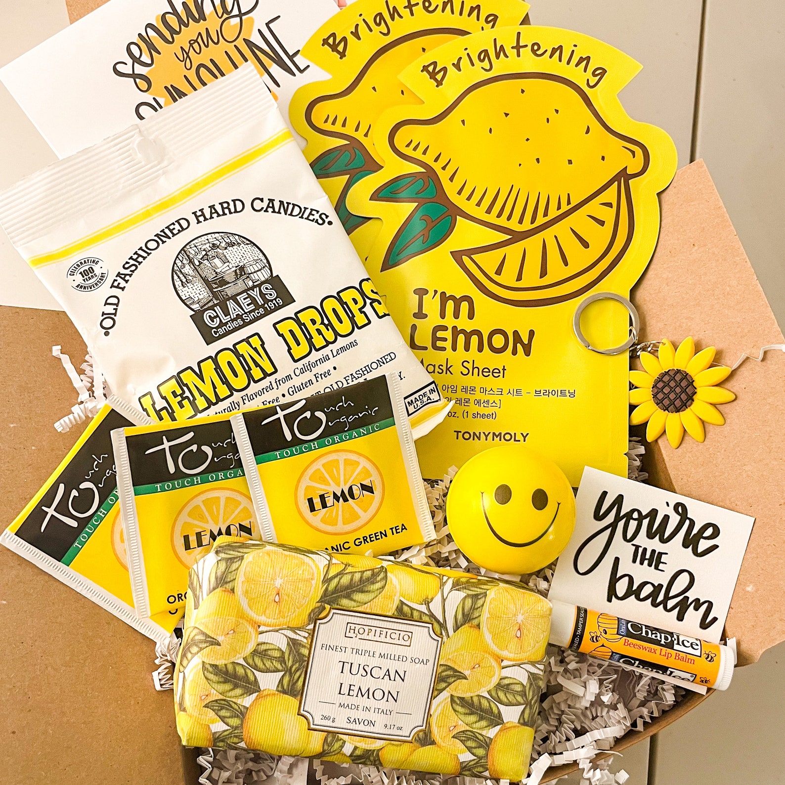 Sending You Sunshine Lemon Themed Gift Box Etsy