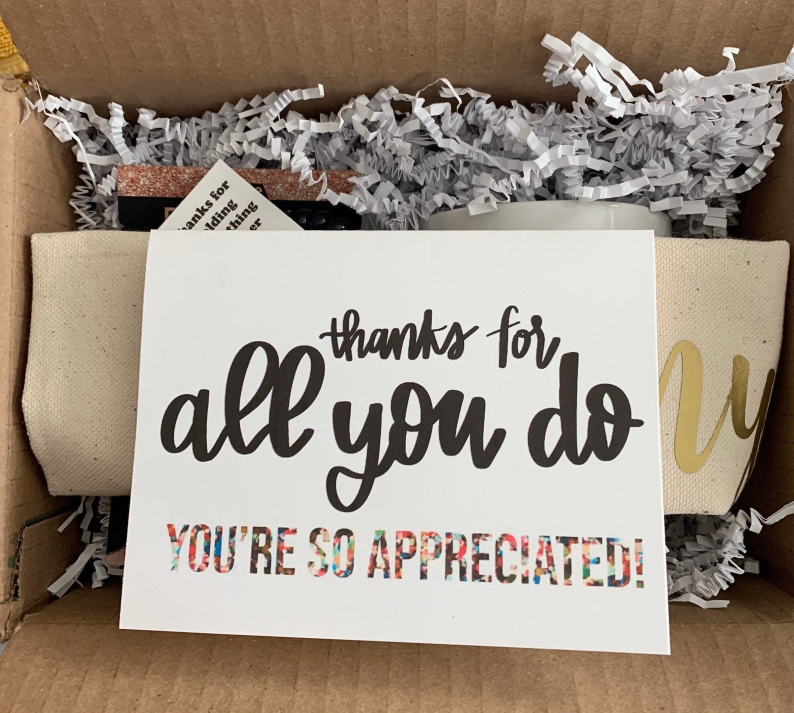 Employee Appreciation Gift Box Thank You Appreciation Gift Etsy