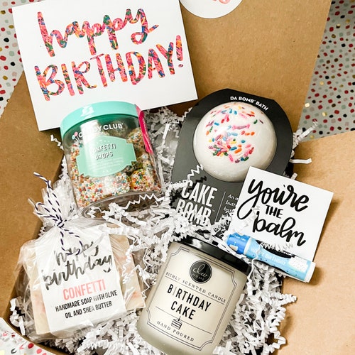 Happy Birthday Gift Box Birthday Gift Box for Her Etsy