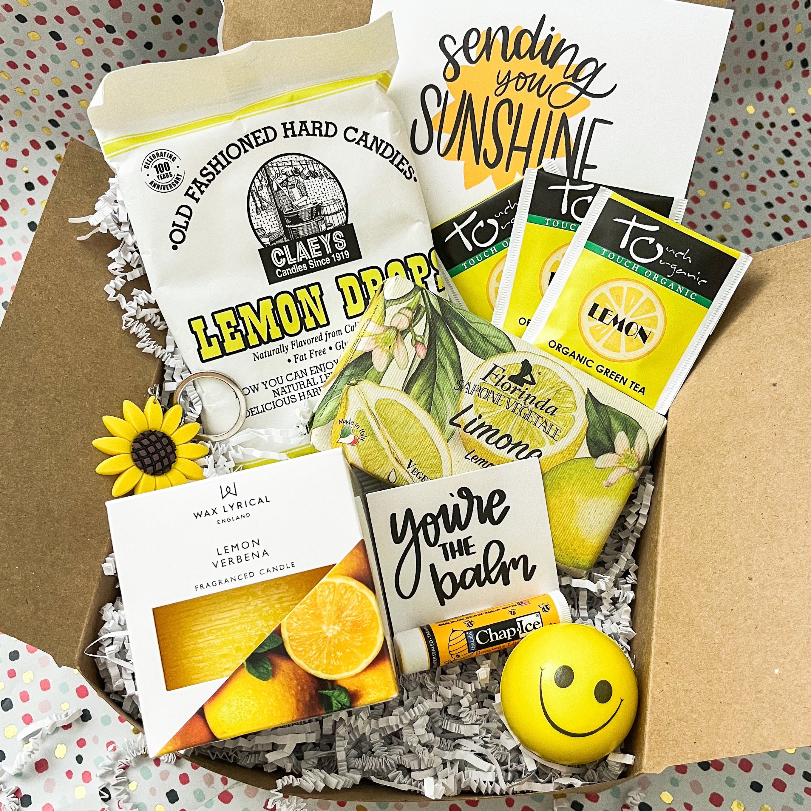 Sending You Sunshine Lemon Themed Gift Box Etsy