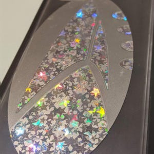 Star Voyage Comm Badge Sticker or Decal Custom Size and Color Options