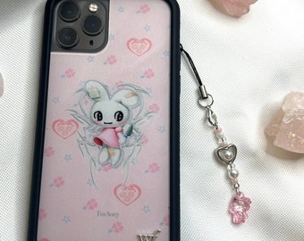 6 Hello Kitty Shoe Phone Charm Keychain for Kandi Party Favor Fobs Sanrio Jujube 