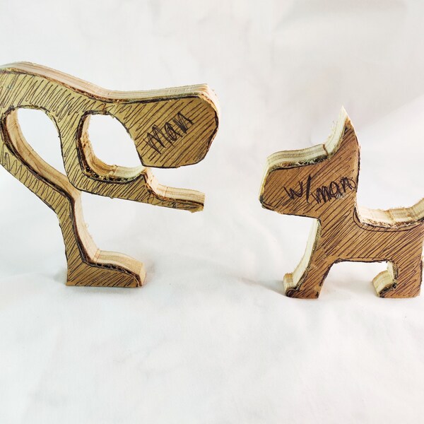 Wooden Figurines Etsy