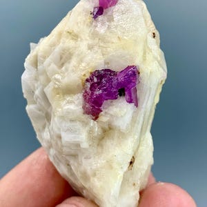 Natural Ruby Crystal Specimen - Rare Red Corundum Mineral with Raw Matrix - Collectible Gemstone & Healing Crystal