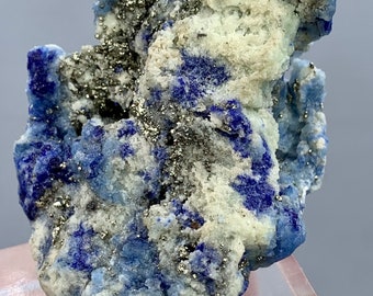 93.67 GM Fabulous Fluorescent Color Changing Afghanite with Pyrite Rare Specimen @ Afghanistan
