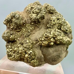 151.72 GM Beautiful Golden Pyrite on matrix Specimen From Pakistan