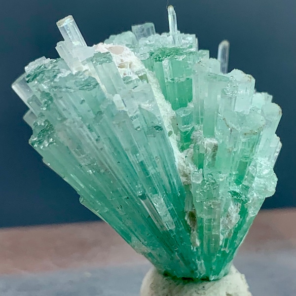 A bunch of light green tourmaline from Afghanistan