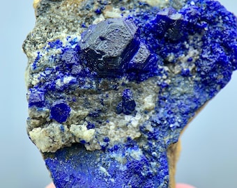 ラピスラズリ鉱物標本天然ブルーストーン黄鉄鉱斑点コレクター
