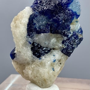 Afghanite with lazurite on matrix from Afghanistan