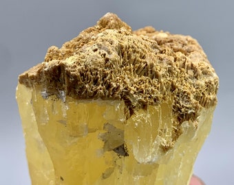 Yellow Aragonite Crystal Specimen from Afghanistan