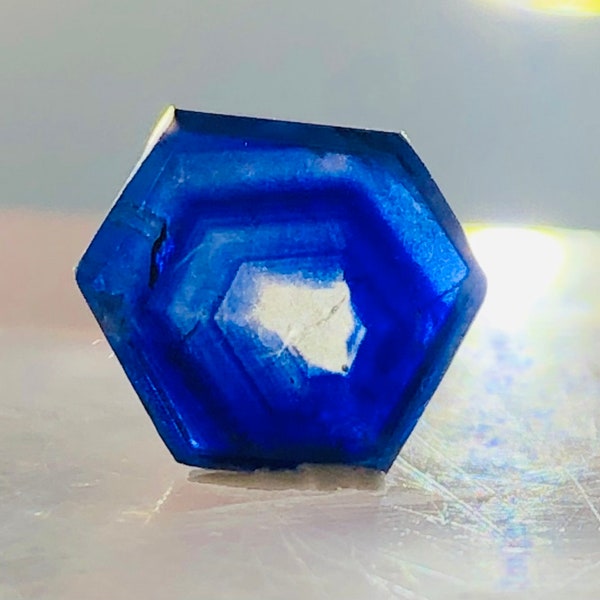 2.00 CT Amazing Top Transparent Blue Corundum Sapphire Trapiche @ Afghanistan