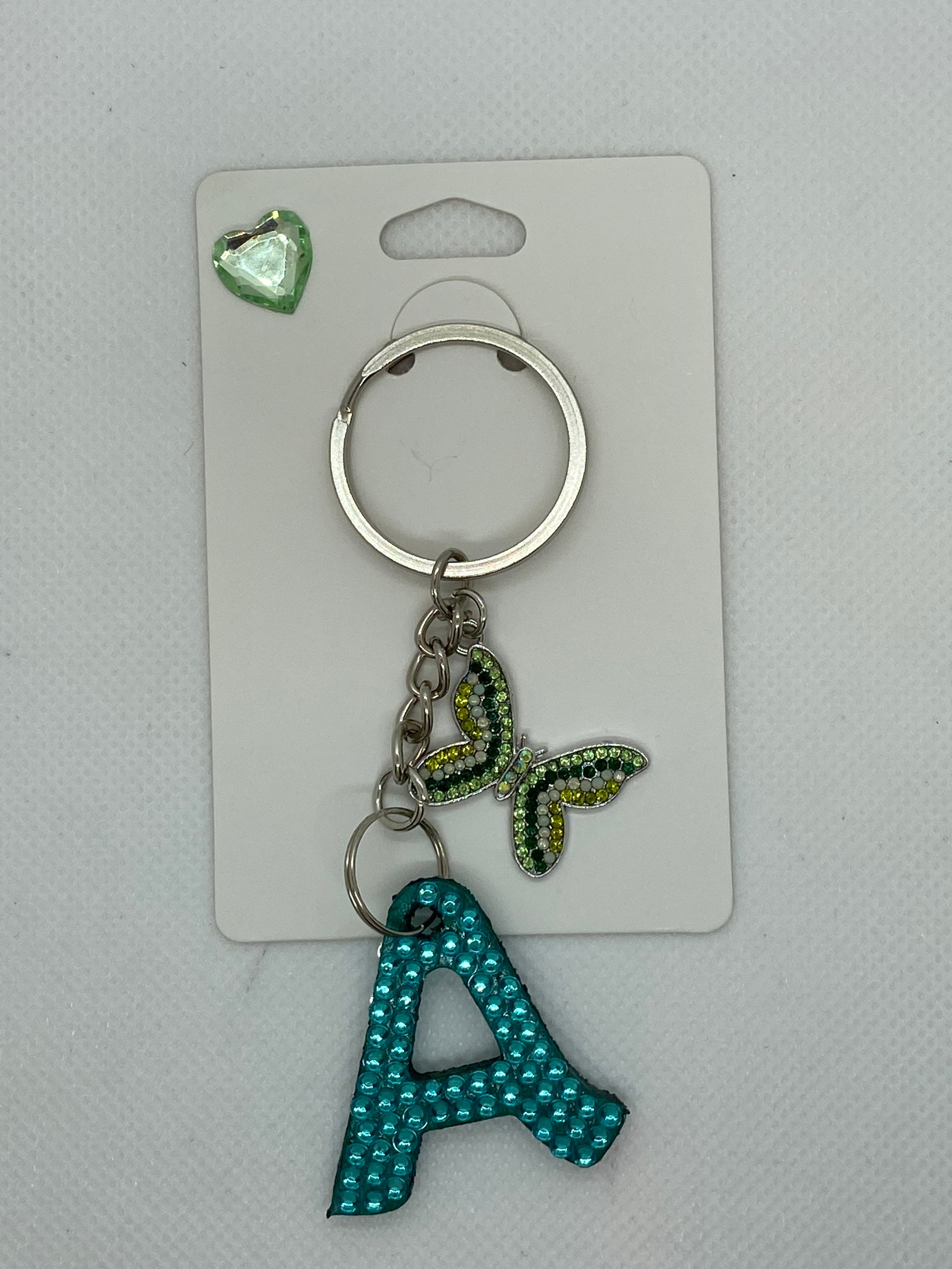 Diamond Art A Keychain - Etsy