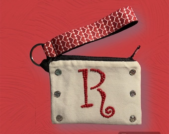 Diamond Art Letter R Coin Purse