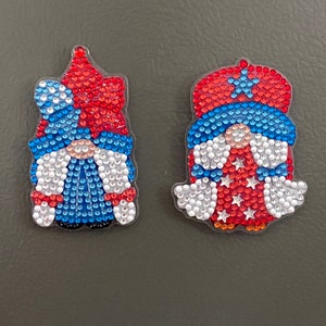Diamond Art Freedom Girl Gnome Magnets