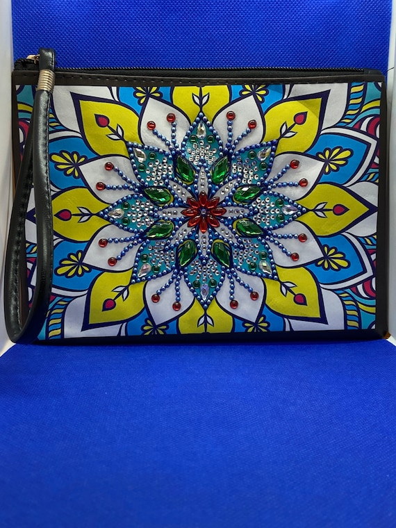 Mandala Diamond Art Wristlet