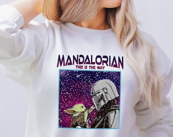 Mandalorian Grogu Sweatshirt, Star Wars Shirt