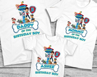 Patrol Birthday Shirt Personalized Birthday Family Matching Shirts Custom Birthday Patrol Tshirt Mom Patrol Shirt Etsy