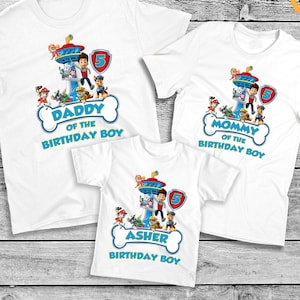 Patrol Birthday Shirt, Personalized Birthday Family Matching Shirts, Custom Birthday Patrol Tshirt, Mom Patrol Shirt