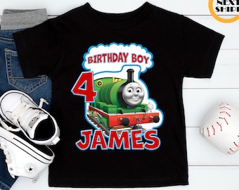 Train and Friends Birthday Shirt, Birthday Boy Shirt, Custom Birthday Shirt, Thomas The Train Shirt, Birthday Party Shirt