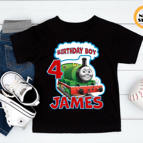 Thomas and Friends Birthday Shirt, Birthday Boy Shirt, Custom Birthday Shirt, Thomas The Train Shirt, Birthday Party Shirt