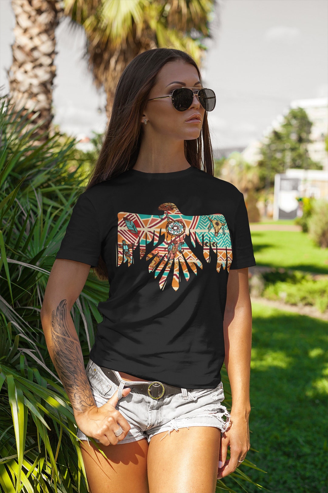 Native American Shirt, Roam Free Thunderbird Shirt, Indigenous Art ...