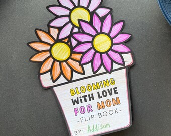 Mothers Day Craft for Classroom Mom Gift Idea Preschool Flower Card for Teacher Appreciation Present Mom Keepsake Classroom Activity Mom