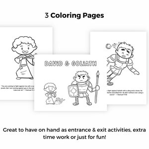 David and Goliath Lesson for Kid Sunday School David Goliath Bible David and Goliath Lesson for Kid Sunday School David Goliath Bible