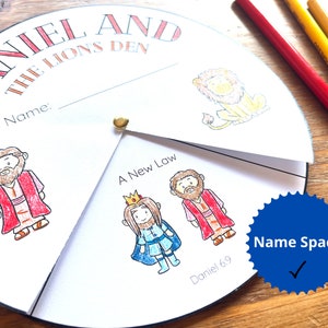 Daniel in the Lions Den Craft for Kid Bible Story Printable Christian ...