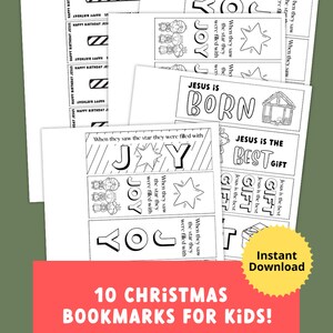 Nativity Bookmark Family Craft Childrens Holiday Activity Christmas ...